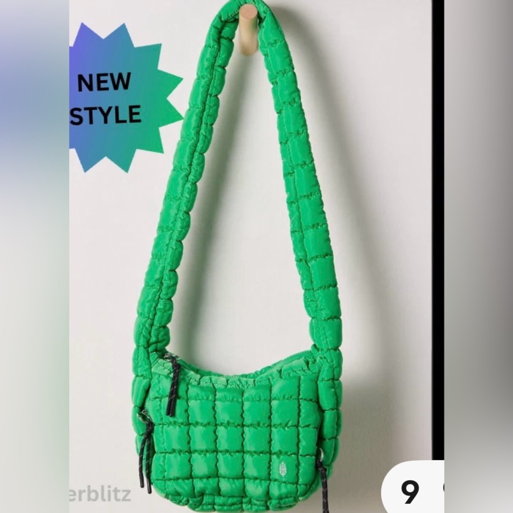 ⭐️🍀NWT Free People Quilted Mini Carryall Sling Bag⭐️